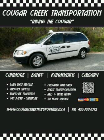 Cougar Creek Taxi Canmore (403)707-8772